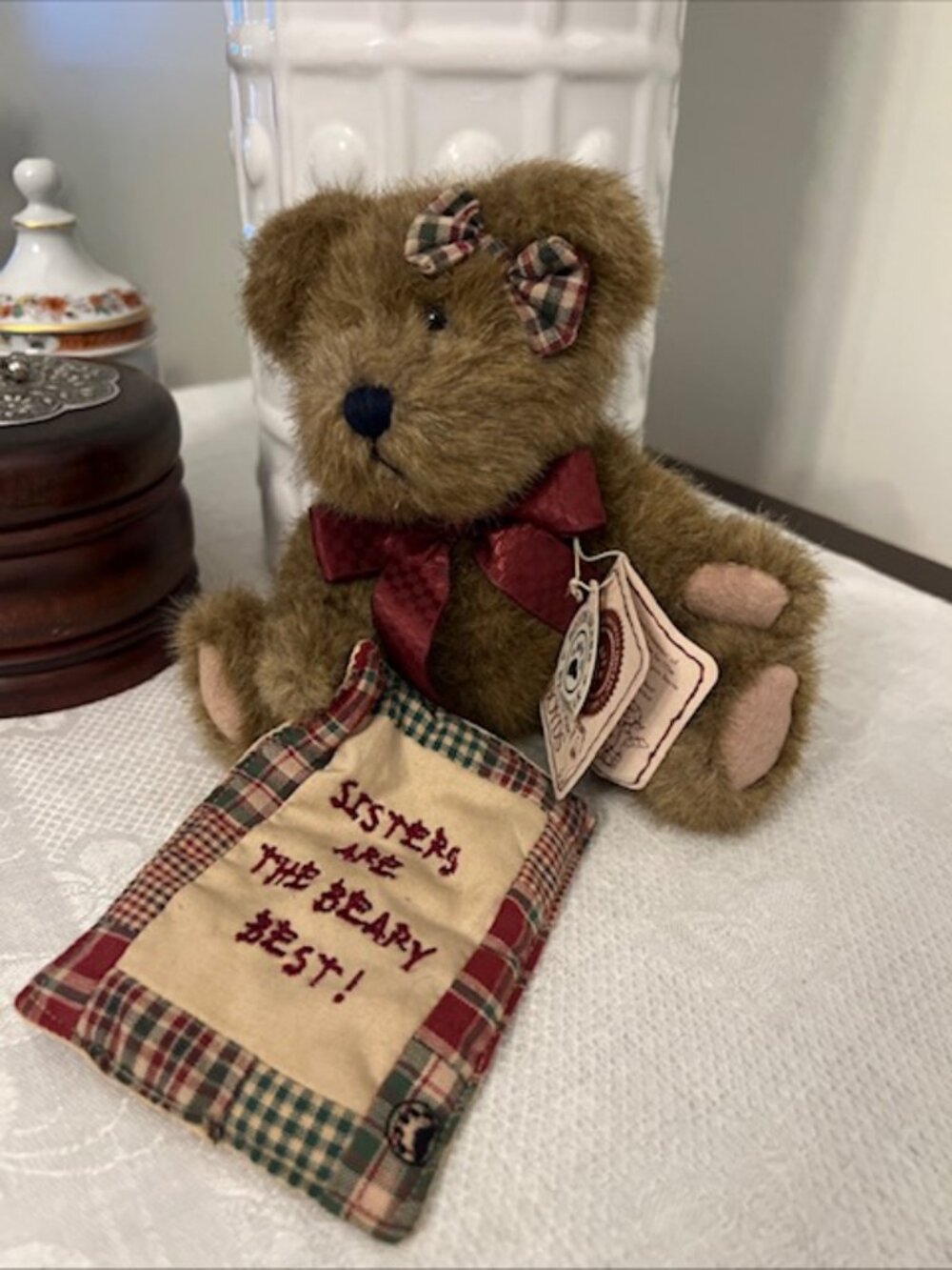 VTG Boyds Plush "Sisters Are the Beary Best!" Teddy Bear 2001 - 903006 - 8